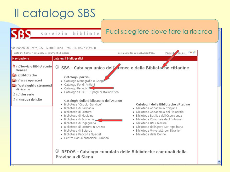 Universit degli Studi di Siena BIBLIOTECA DI ECONOMIA ppt video